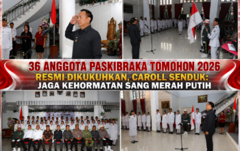 36 Anggota Paskibraka Tomohon 2026 Resmi Dikukuhkan, Caroll Senduk: Jaga Kehormatan Sang Merah Putih