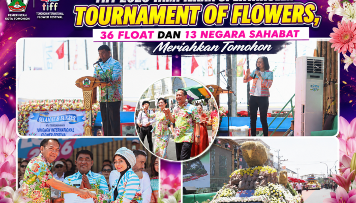 TIFF 2026 Tampilkan Spektakuler Tournament of Flowers, 36 Float dan 13 Negara Sahabat Meriahkan Tomohon