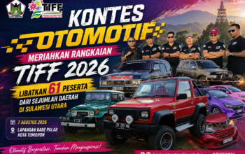Kontes Otomotif Meriahkan Rangkaian TIFF 2026, Libatkan 61 Peserta dari Sejumlah Daerah di Sulut