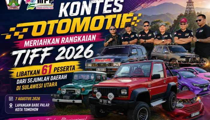 Kontes Otomotif Meriahkan Rangkaian TIFF 2026, Libatkan 61 Peserta dari Sejumlah Daerah di Sulut