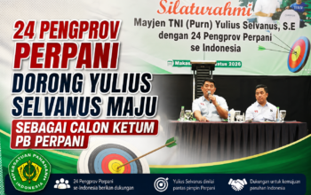 24 Pengprov Perpani Dorong Yulius Selvanus Maju sebagai Calon Ketum PB Perpani