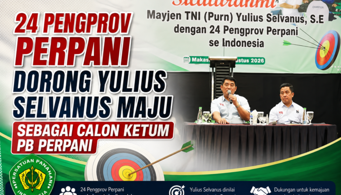 24 Pengprov Perpani Dorong Yulius Selvanus Maju sebagai Calon Ketum PB Perpani