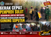 Gerak Cepat Pemprov Sulut Kerahkan Lintas Instansi Tangani Kebakaran Hutan Gunung Soputan