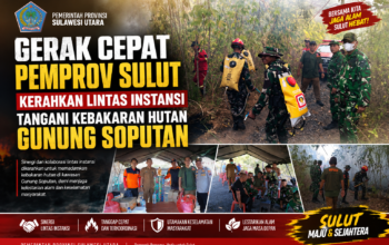 Gerak Cepat Pemprov Sulut Kerahkan Lintas Instansi Tangani Kebakaran Hutan Gunung Soputan