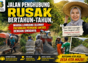 Jalan Penghubung Rusak Bertahun-tahun, Warga Lembang Uluway Patungan Perbaiki Akses dengan Swadaya