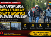 Wakapolda Sulut Pantau Kebakaran Lahan di Tinoor Dua, Api Berhasil Dipadamkan