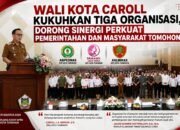 Wali Kota Caroll Kukuhkan Tiga Organisasi, Dorong Sinergi Perkuat Pemerintahan dan Masyarakat Tomohon