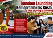 Tomohon Launching Kemoprofilaksis Kusta, Kota Pertama di Indonesia Berstatus Low Endemis