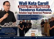 Wali Kota Caroll Kenang 40 Tahun Pengabdian Theodorus Kalumata, Teladan bagi Generasi Penerus