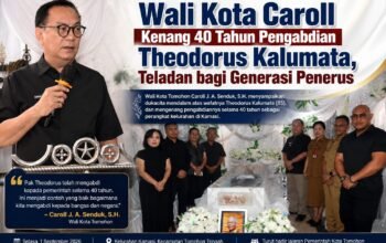 Wali Kota Caroll Kenang 40 Tahun Pengabdian Theodorus Kalumata, Teladan bagi Generasi Penerus