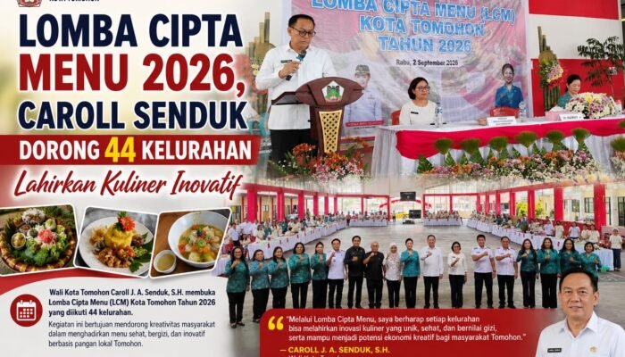 Lomba Cipta Menu 2026, Caroll Senduk Dorong 44 Kelurahan Lahirkan Kuliner Inovatif