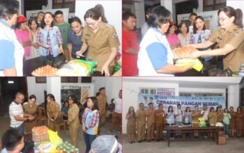 Wawali Tomohon Tinjau Gerakan Pangan Murah Tematik, Harga Kebutuhan Pokok di Bawah Pasaran