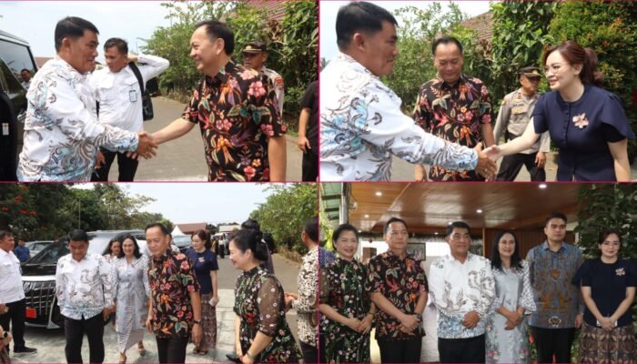 Gubernur Yulius Bersilaturahmi di Kediaman Wali Kota Tomohon Saat Pengucapan Syukur