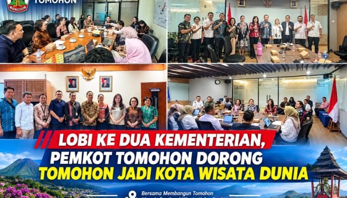 Lobi ke Dua Kementerian, Pemkot Tomohon Dorong Tomohon Jadi Kota Wisata Dunia