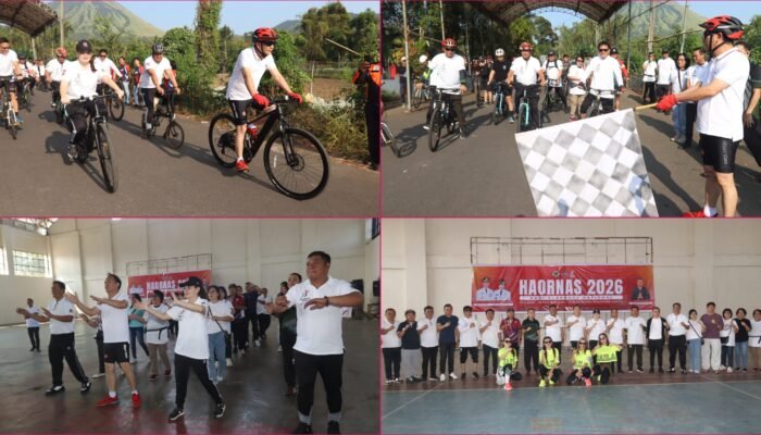 Caroll-Sendy Buka Rangkaian Haornas 2026 di Tomohon, Ajak Masyarakat Gemar Berolahraga