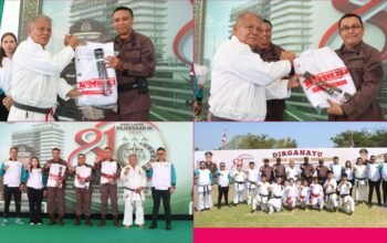 Harlah Kejaksaan ke-81 di Sulut, Kajati Apresiasi Atlet Berprestasi dan Santuni 43 Purnaja