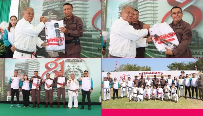 Harlah Kejaksaan ke-81 di Sulut, Kajati Apresiasi Atlet Berprestasi dan Santuni 43 Purnaja