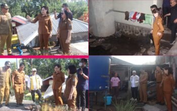 Debit Air Menurun, Wawali Sendy Pantau Penyaluran 8.000 Liter Air Bersih di Tomohon