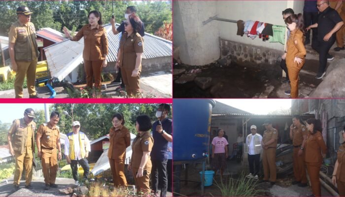 Debit Air Menurun, Wawali Sendy Pantau Penyaluran 8.000 Liter Air Bersih di Tomohon