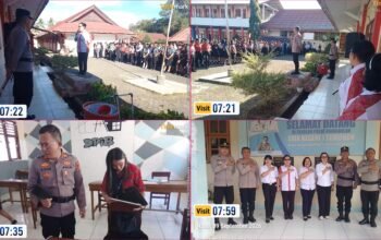 Kapolsek Tomohon Tengah Bina Siswa SMK Negeri 1 Tomohon, Cegah Narkoba hingga Kebakaran Lahan