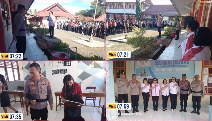 Kapolsek Tomohon Tengah Bina Siswa SMK Negeri 1 Tomohon, Cegah Narkoba hingga Kebakaran Lahan
