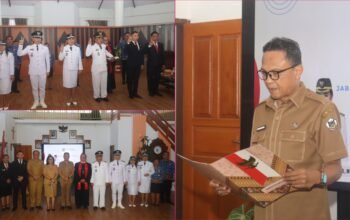 11 Pejabat Administrator dan Pengawas Pemkot Tomohon Dilantik