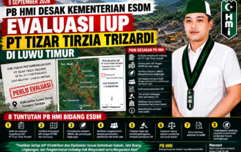 PB HMI Desak Kementerian ESDM Evaluasi IUP PT Tizar Tirzia Trizardi di Luwu Timur