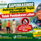 GAPERKASINDO Dukung Langkah Tegas Pemerintah, Tolak Pembakaran Lahan