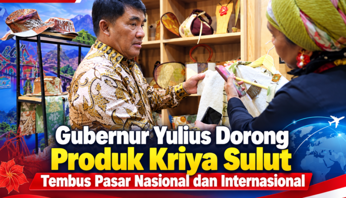 Gubernur Yulius Dorong Produk Kriya Sulut Tembus Pasar Nasional dan Internasional