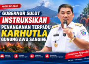 Gubernur Sulut Instruksikan Penanganan Terpadu Karhutla Gunung Awu Sangihe