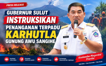 Gubernur Sulut Instruksikan Penanganan Terpadu Karhutla Gunung Awu Sangihe