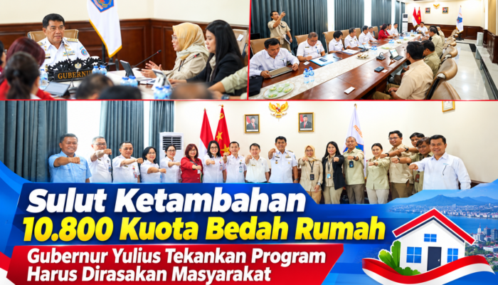 Sulut Ketambahan 10.800 Kuota Bedah Rumah, Gubernur Yulius Tekankan Program Harus Dirasakan Masyarakat