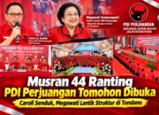 Musran 44 Ranting PDI Perjuangan Tomohon Dibuka Caroll Senduk, Megawati Lantik Struktur di Tondano