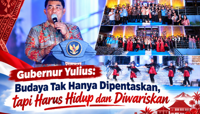 Gubernur Yulius: Budaya Tak Hanya Dipentaskan, tapi Harus Hidup dan Diwariskan