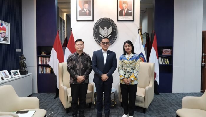 Perkuat Tata Kelola Kearsipan, Biro Umum Setda Sulut Audiensi dengan Wamendagri Bima Arya