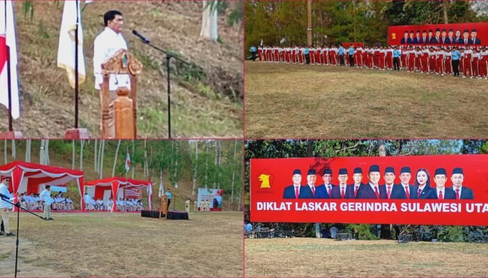 Diklat Laskar Gerindra Sulut Dibuka, Yulius Selvanus Tekankan Disiplin, Loyalitas dan Militansi
