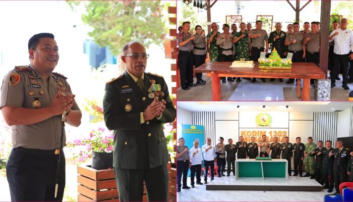 Polres Tomohon Perkuat Sinergitas TNI-Polri di HUT ke-81 TNI