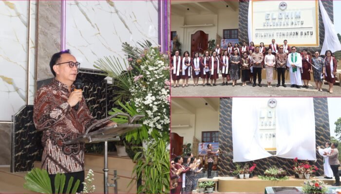 Resmikan Gedung Gereja GMIM Elohim Kolongan Satu, Caroll Senduk Tekankan Penguatan Iman dan Kerukunan