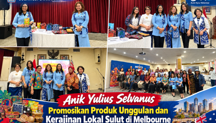 Anik Yulius Selvanus Promosikan Produk Unggulan dan Kerajinan Lokal Sulut di Melbourne