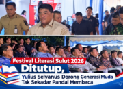 Festival Literasi Sulut 2026 Ditutup, Yulius Selvanus Dorong Generasi Muda Tak Sekadar Pandai Membaca