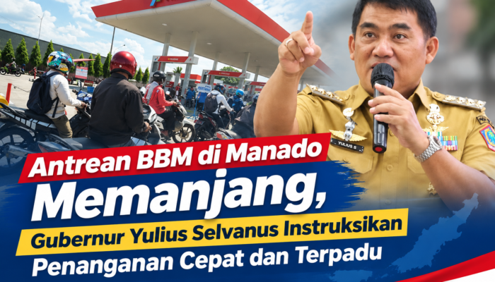 Antrean BBM di Manado Memanjang, Gubernur Yulius Selvanus Instruksikan Penanganan Cepat dan Terpadu
