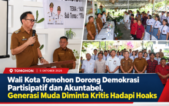 Wali Kota Tomohon Dorong Demokrasi Partisipatif dan Akuntabel, Generasi Muda Diminta Kritis Hadapi Hoaks